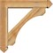 Ekena Millwork Legacy Arts and Crafts Rough Sawn Bracket w/ Offset Brace, Western Red Cedar, 6"W x 28"D x 28"H BKT0604X28X28LEC03RWR - alternate 4